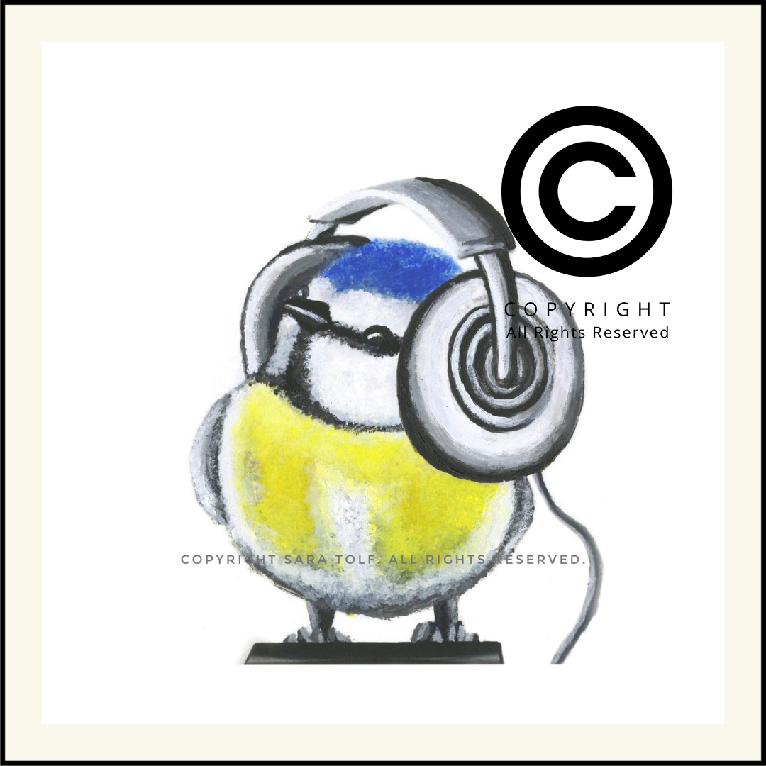 "Music bird" print